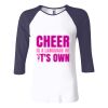 Ladies' Baby Rib Three-QuarterSleeve Contrast Raglan T-Shirt Thumbnail