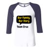 Ladies' Baby Rib Three-QuarterSleeve Contrast Raglan T-Shirt Thumbnail