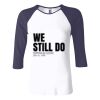 Ladies' Baby Rib Three-QuarterSleeve Contrast Raglan T-Shirt Thumbnail