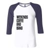 Ladies' Baby Rib Three-QuarterSleeve Contrast Raglan T-Shirt Thumbnail