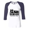Ladies' Baby Rib Three-QuarterSleeve Contrast Raglan T-Shirt Thumbnail