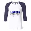 Ladies' Baby Rib Three-QuarterSleeve Contrast Raglan T-Shirt Thumbnail