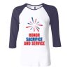 Ladies' Baby Rib Three-QuarterSleeve Contrast Raglan T-Shirt Thumbnail